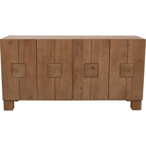 Sequoia 62" 4 Door Sideboard Storage Cabinet in Brown Mango Wood